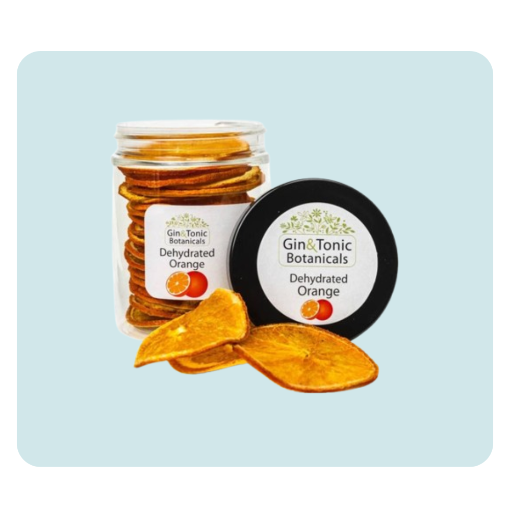 Gin Tonic Botanicals közepes tégelyben Szárított Narancs karikák 40 gr