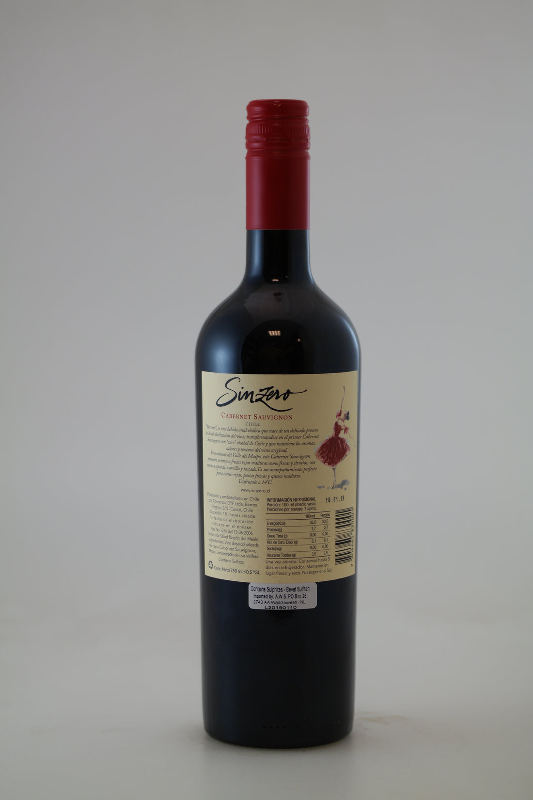 Sinzero Cabernet Sauvignon Alkoholmentes bor
