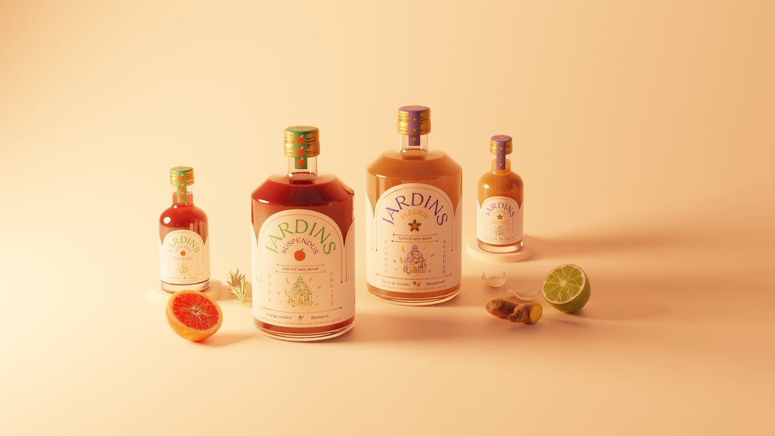 JARDINS SUSPENDUS  Bitter Orange & Rosemary - Alkoholmentes keserűnarancs likőr