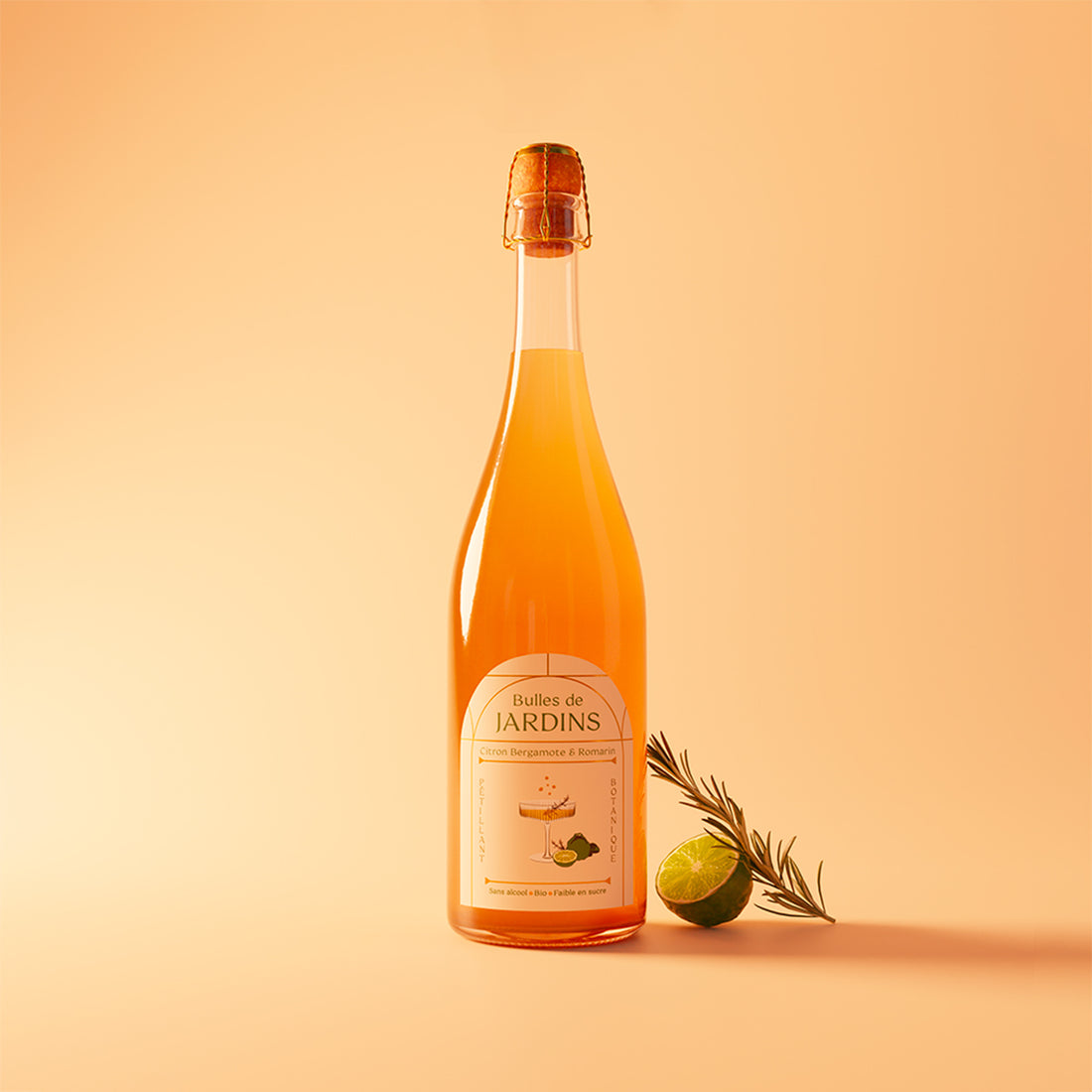 JARDINS - Sparkling alcohol-free bergamont&Rosmary